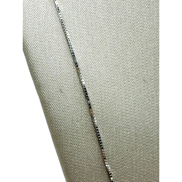 14K White Gold Box Small Chain (16674) - Picture 4 of 6